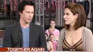 Today Show Sandra Bullock and Keanu Reeves 20060615 [upl. by Atilrahc]