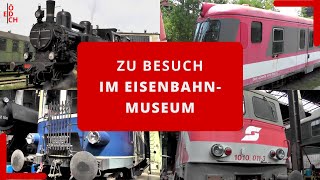 Unterwegs mit alten Dampfloks Zu Besuch im Eisenbahnmuseum Strasshof [upl. by Neved]