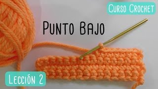 Crochet para principiantes punto bajo [upl. by Etnor164]