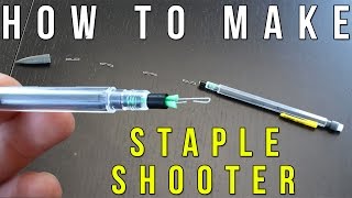 How To Make A Staple Shooter From A Pencil [upl. by Yvel]