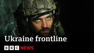 The Defenders of Donbas Ukraine war frontline report  BBC News [upl. by Yneffit]