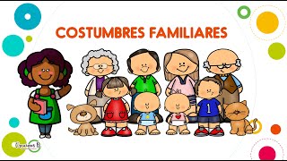 Costumbres Familiares para niños  Preescolar  Exploración AprendeenCasa [upl. by Muriel]