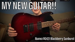 NEW GUITAR  IBANEZ RG421  Unboxing amp Demo [upl. by Lenka]