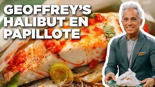 Geoffrey Zakarians Halibut en Papillote  The Kitchen  Food Network [upl. by Plossl]