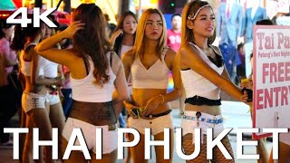 Patong Beach Thailand Phuket 4K Walk Nightlife [upl. by Lleumas]