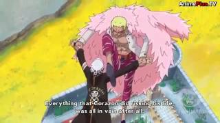 Doflamingo cuts laws Arm Off  one piece epic moment [upl. by Giark]