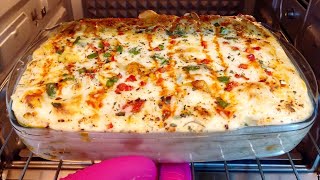 White Sauce Pasta  Creamy Bake Pasta Easy Steps [upl. by Ita]