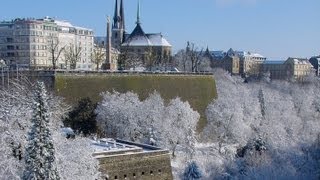 Luxembourg City Christmas market amp Winter Luxemburg travel video tourism marché noël luxembourgeois [upl. by Valorie]