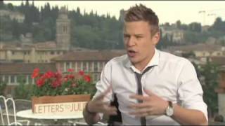 Christopher Egan Letters to Juliet Interview [upl. by Avlem]