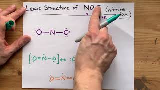 Lewis Structure of NO21 the nitrite ion [upl. by Asilat]