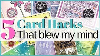 5 Card Making Hacks That Blew My Mind [upl. by Rebmeced767]