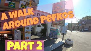 A walk around Pefkos Part 2 Walking around Pefkos and some of the restaurants 2019 [upl. by Acisse756]