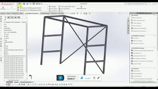 Solidworks  3D Skizze  Schweißkonstruktion [upl. by Ogeid]