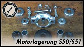 Motorlagerung tauschen  Simson S50S51 Tutorial [upl. by Yellek516]