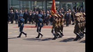 Arrival Ceremony for President Reagan at Vnukovo airport in Moscow on May 29 1988 [upl. by Esiuqram445]