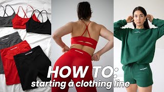 How To Starting Your Own Clothing Line suppliers samples inventory marketing amp more [upl. by Yenitirb]