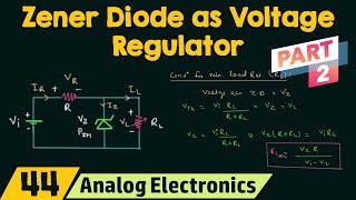 Zener Diode as Voltage Regulator Part 2 [upl. by Aelat393]