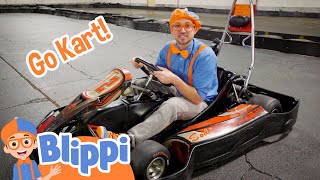 Blippi Explores A Go Kart  Fun and Educational Videos For Kids [upl. by Jeffie]