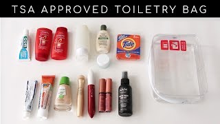 How to Pack Toiletries Makeup and Meds in a CarryOn Luggage [upl. by Ahsinit]