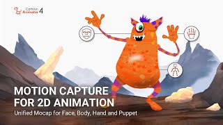 Create 2D Animation with Motion Capture  Cartoon Animator  Face Body and Hand Mocap [upl. by Hambley318]