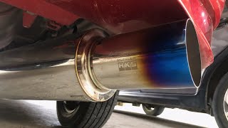 HKS Muffler Exhaust Medium and Large Cans [upl. by Acirfa]