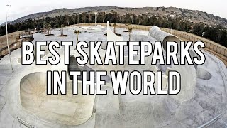 10 BIGGEST Skateparks In The WORLD US UK Canada Australia China [upl. by Ahsytal]