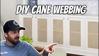 DIY Cane Webbing on Cabinet Doors [upl. by Flodur]