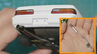 How to Make Custom Exhaust for Scale Model Cars [upl. by Nauqit328]