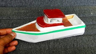 DIY Cardboard Boat Toys Crafts for Kids  Easy Miniature Project [upl. by Jarrell]