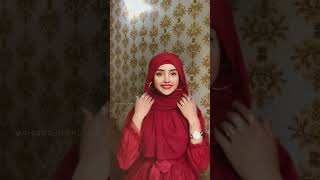 Quick Hijab Tutorial with Chiffon Georgette Scarf  The Hijab Company [upl. by Joane]