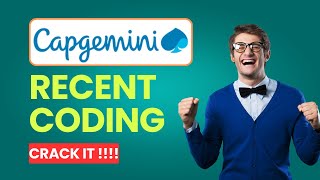 Latest  Capgemini Coding Questions 2024  Capgemini Previous Year Questions  UBK Anna [upl. by Laehcar]