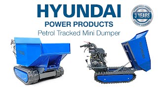 HYUNDAI Petrol Tracked Mini Dumpers  Power Barrows  Transporters [upl. by Enilorac901]