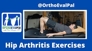 Hip Arthritis Exercises Light Strengthening [upl. by Lamhaj]