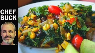 Best Kale Recipe  Mexican Kale [upl. by Sanson]