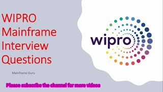 WIPRO Mainframe Interview Questions for Experienced  Mainframe Guru  Technical Interview [upl. by Eirret]