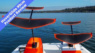 Hydrofoil  Wakefoil Slingshot Hover Glide Infinity 99cm Product Review Hover Glide 84cm Comparison [upl. by Shirl762]