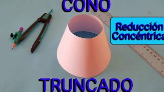 CONO TRUNCADO Reducción Concéntrica [upl. by Alaj]