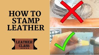 How to Stamp Leather  Leathercrafting Beginners [upl. by Isola]