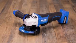 Kobalt 5in 24volt max Brushless Cordless Angle Grinder [upl. by Ecirahc]