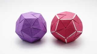 ORIGAMI DODECAHEDRON Jo Nakashima [upl. by Ellerahs960]