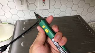 Commercial Electric Non Contact AC Voltage Detector MS8907H Demo [upl. by Alegnat]