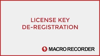 Macro Recorder  License key removal [upl. by Melquist715]