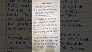 Winter season paragraph essay in English l [upl. by Dix68]