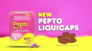 quotPepto Bismol Liquicaps Fast amp Powerful Reliefquot Commercial [upl. by Carl]