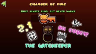 Geometry Dash 21  Unlocking The Gatekeeper Chamber of Time Vault Codes [upl. by Alletniuq693]