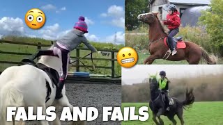 horse FALLS amp FAILS  Subscriber Edition  equinemollie [upl. by Areip]