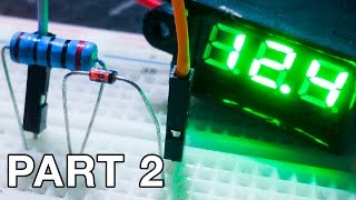 Using Zener Diodes Part 2  Making a Voltage Regulator [upl. by Oibirot481]