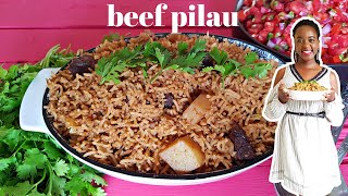 BEST BEEF PILAU IN THE WHOLE UNIVERSE  KALUHIS KITCHEN [upl. by Gherardi]