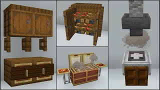 Minecraft 40 Kitchen Build Hacks and Ideas [upl. by Oiromed]