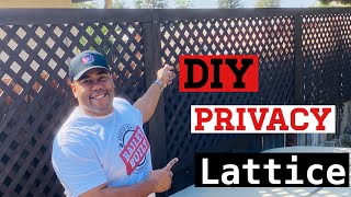 How to build a DIY Privacy Lattice Fence [upl. by Orlanta310]